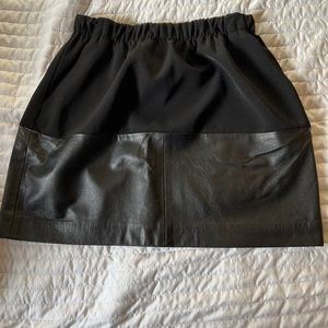 Vince Mixed Media Skirt